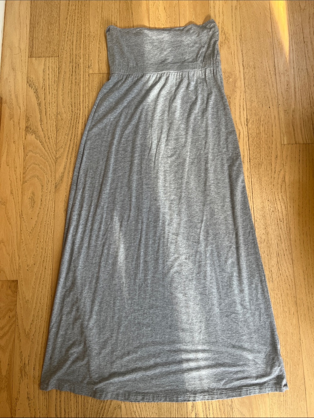 Splendid Casual Strapless Gray Maxi Dress/Skirt L